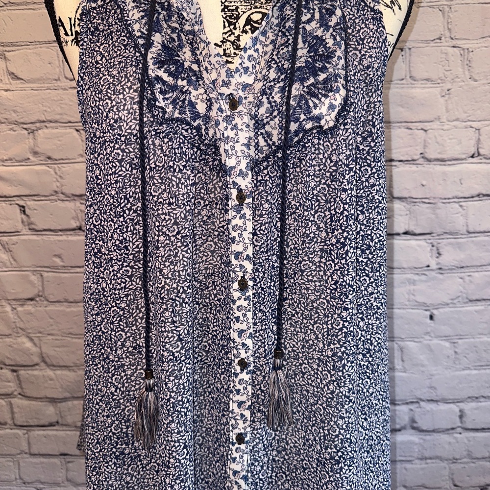Knox Rose Print & Embroidered Top